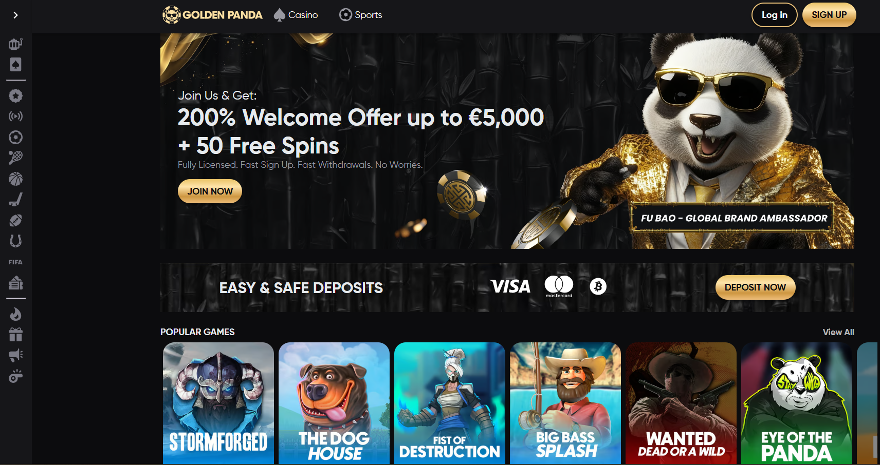 golden panda online casino